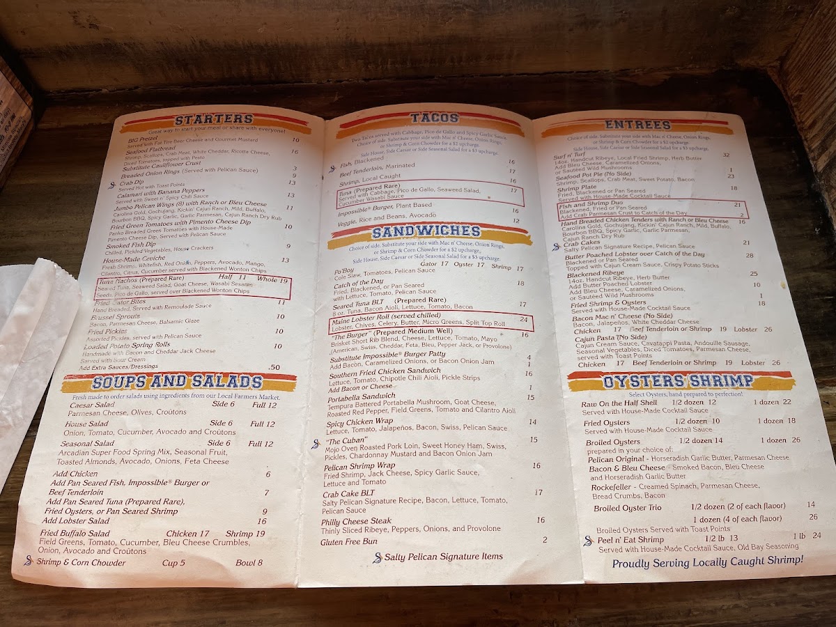 Salty Pelican Bar & Grill Menu - Image 2