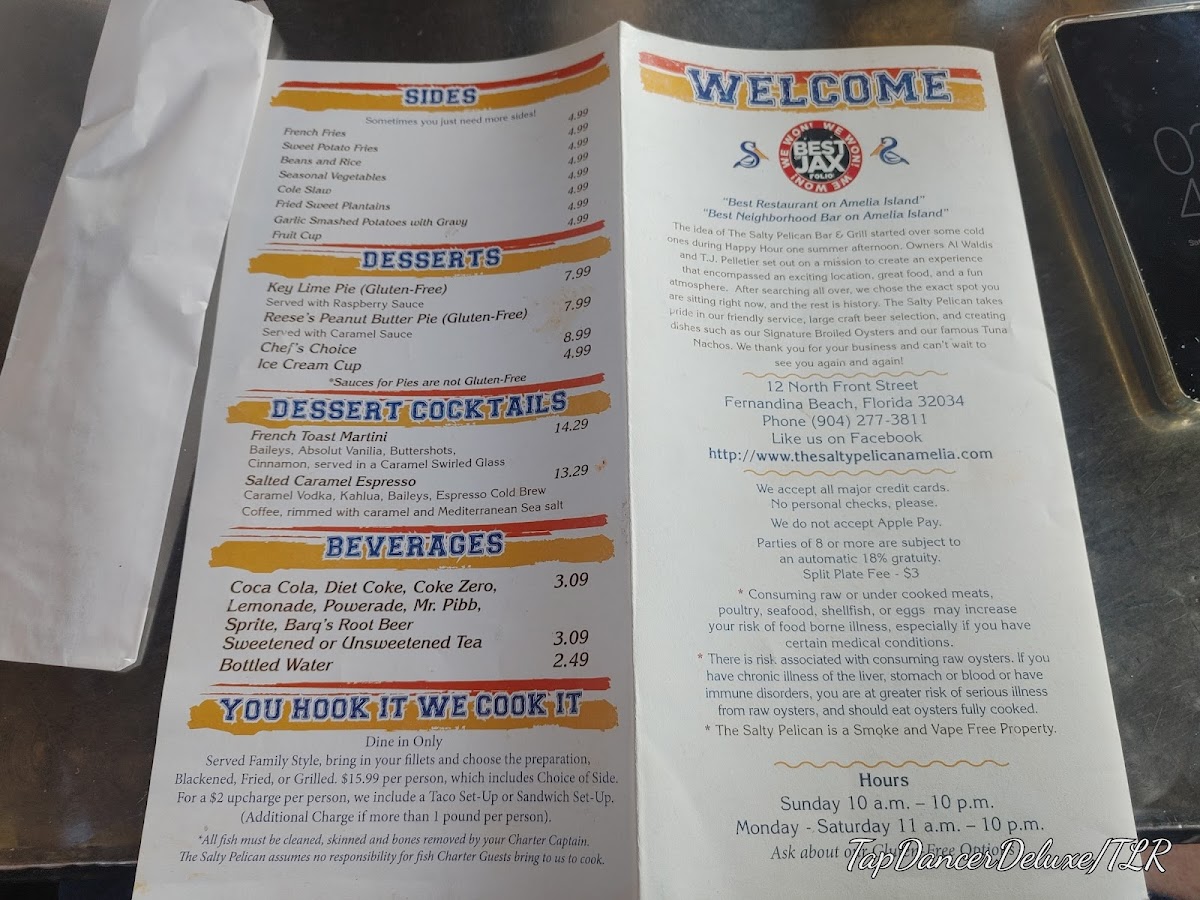 Salty Pelican Bar & Grill Menu - Image 3